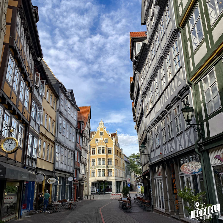 Blick in eine kleine Straße in der Altstadt