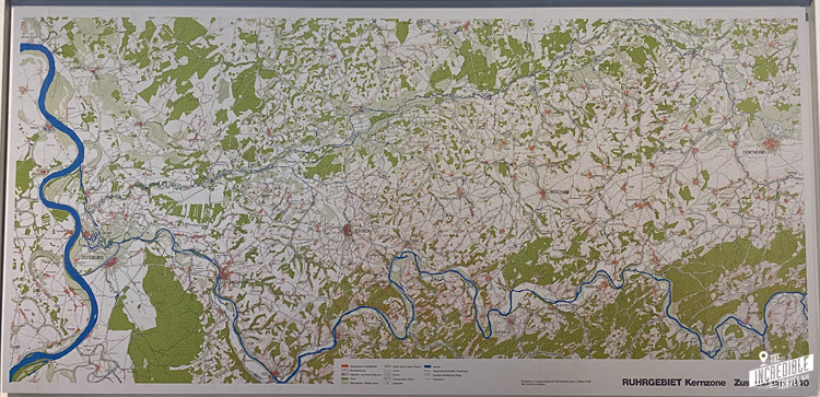 Karte Ruhrgebiet 1840