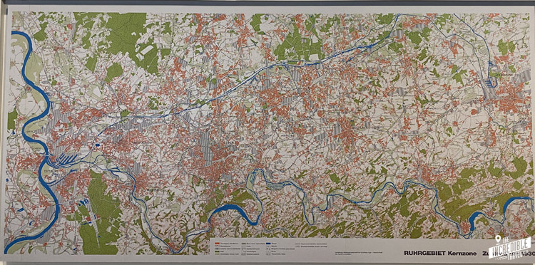 Karte Ruhrgebiet 1930