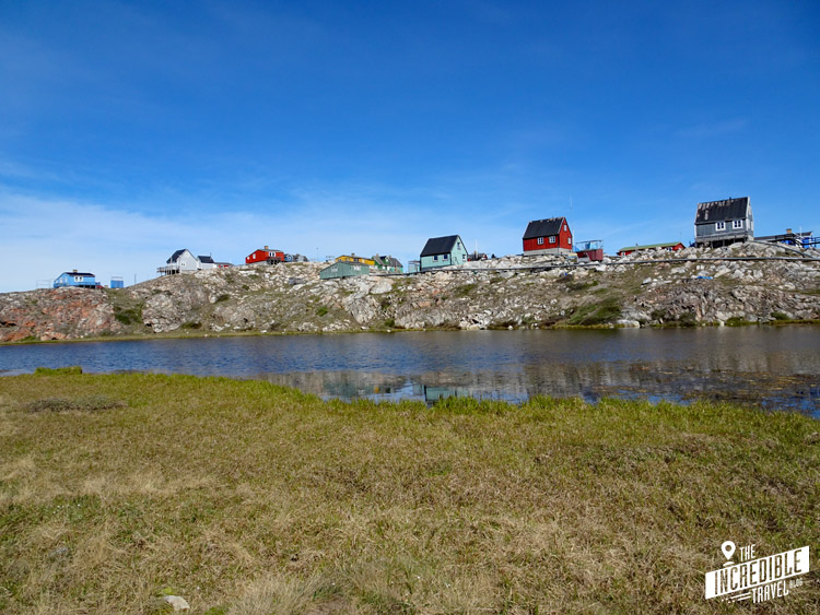 Holzhäuser in Grönland