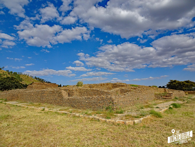 Grundmauern eines Palastes in Axum