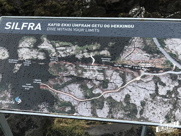 Landkarte der Gegend um die Silfra-Spalte