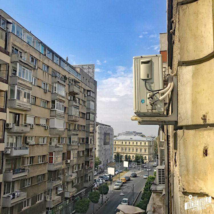 Ganz normale Wohngebäude im Zentrum von Bukarest