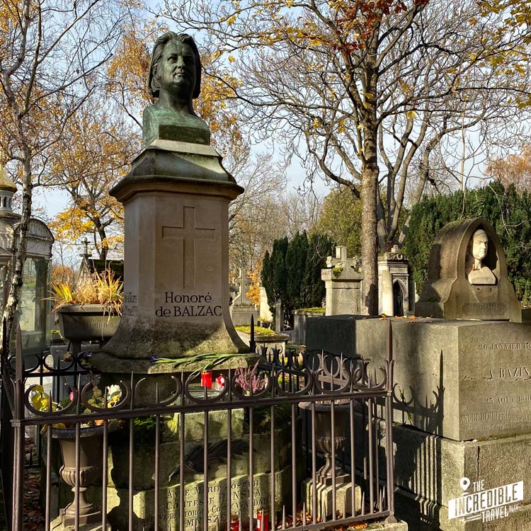 Grab von Honoré de Balzac auf dem Friedhof Père Lachaise in Paris
