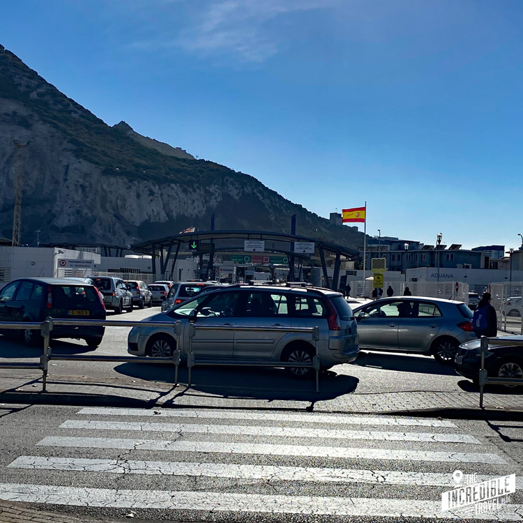 Grenzübergang von Spanien nach Gibraltar