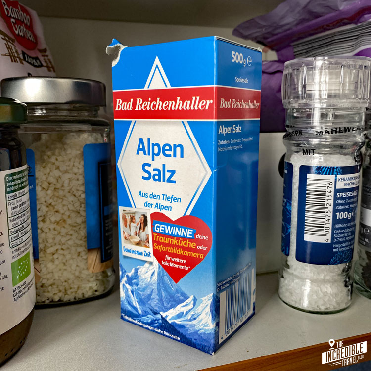 Alpensalz aus Bad Reichenhall im Küchenschrank