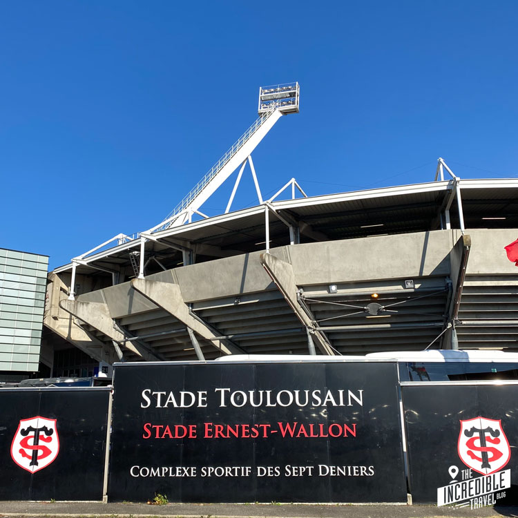 Außenansicht des Stadions in Toulouse