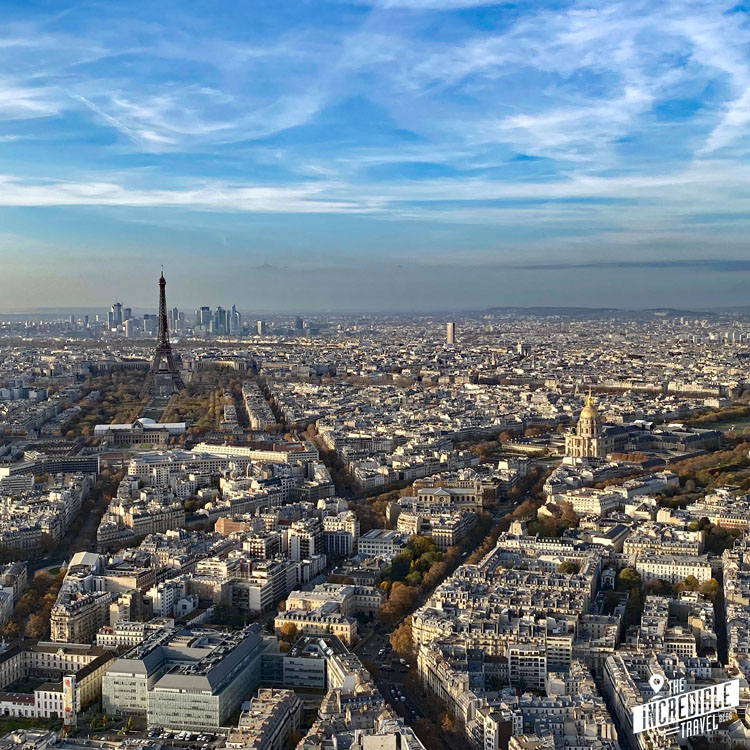Blick vom Tour Montparnasse Richtung Eiffelturm