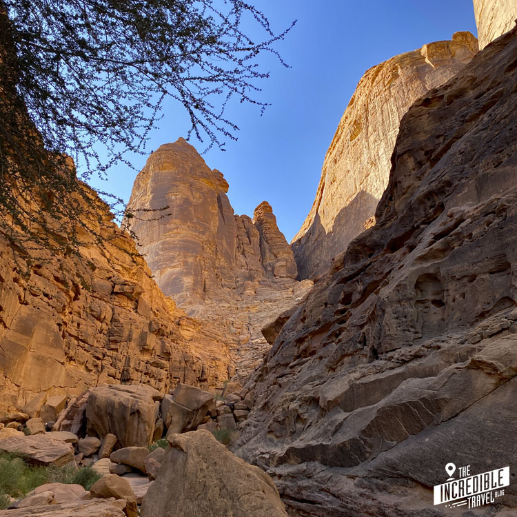 Beeindruckende Felsformationen am Jabal Ikmah
