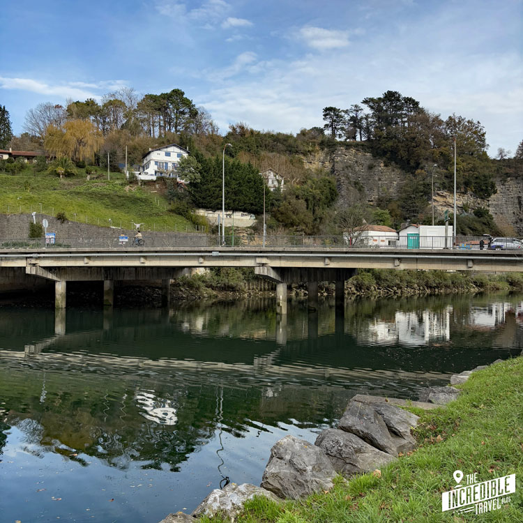 Brücke zwischen Frankreich und Spanien bei Hendaye