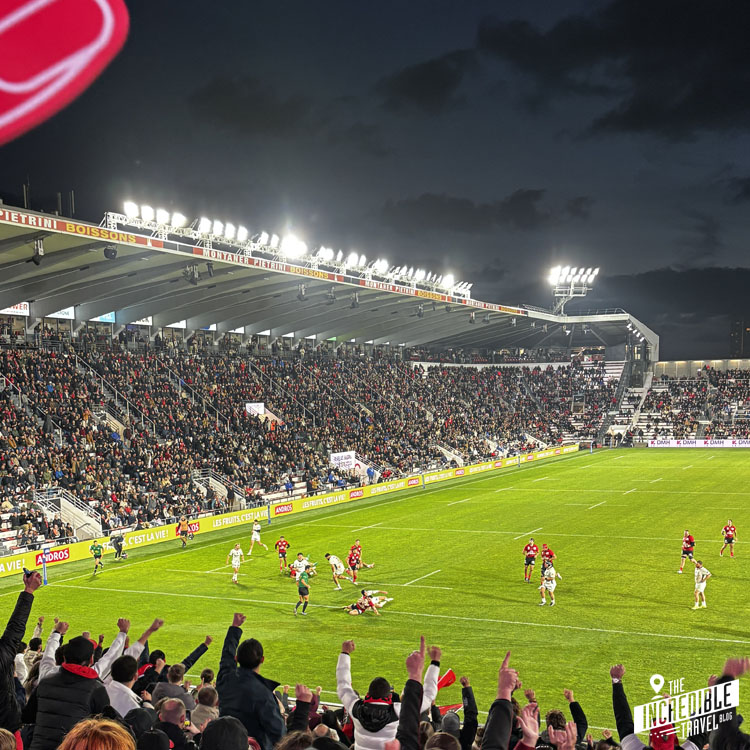 RC Toulon vs Montauban Versuch für Toulon