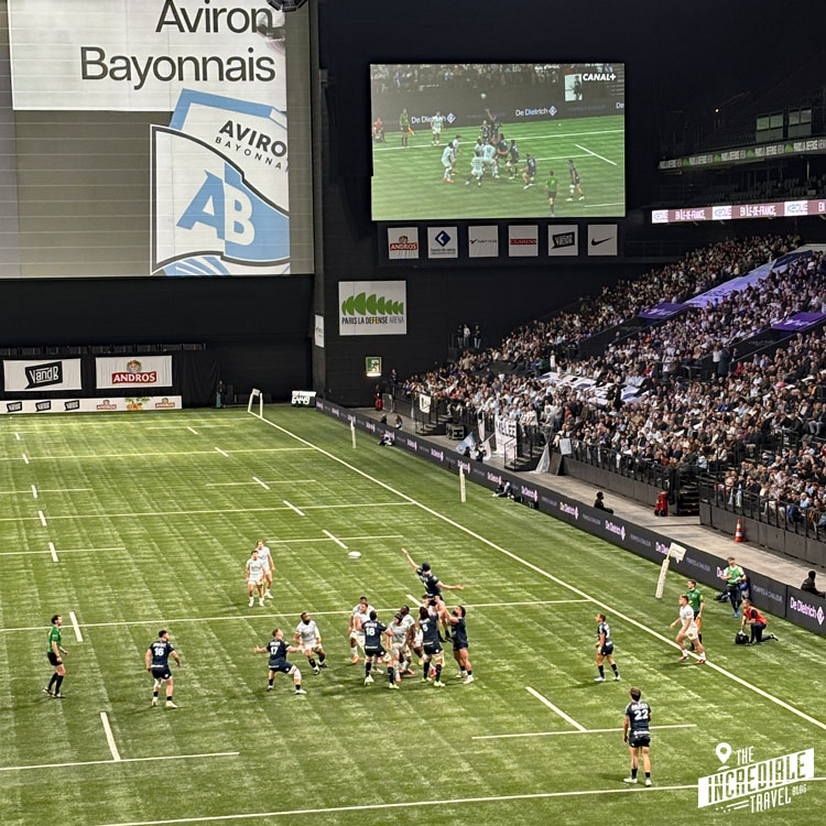 Racing 92 vs Bayonne Top14 Gasseneinwurf