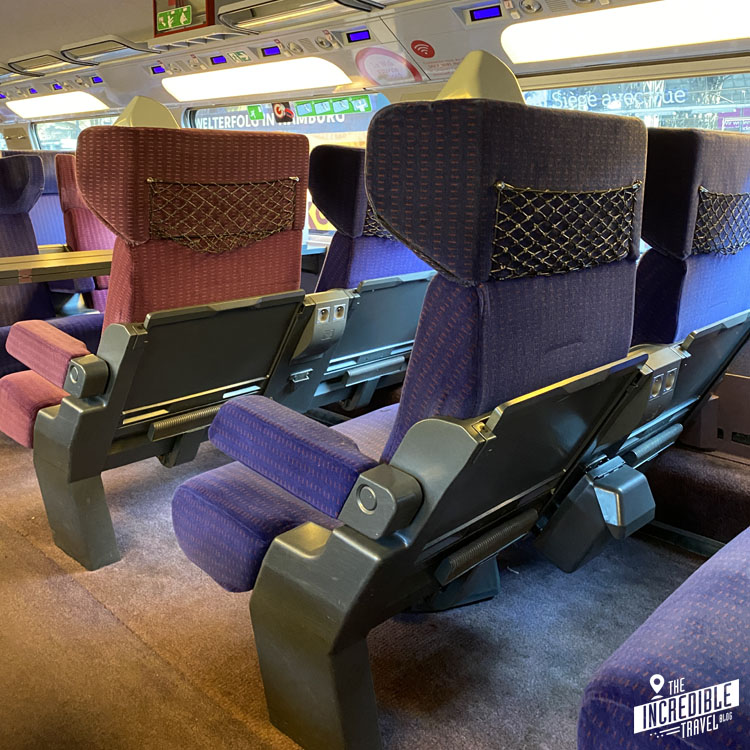 Sitzplätze Erste Klasse in einem TGV