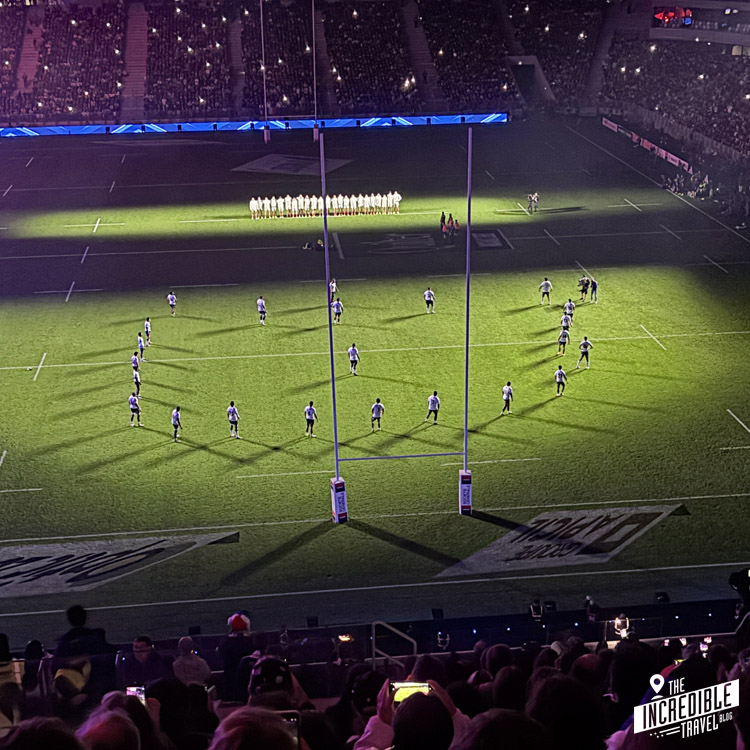 Test Match Frankreich vs Fiji Cibi vor Anpfiff