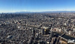 Panorama von Tokio vom Skytree aus gesehen